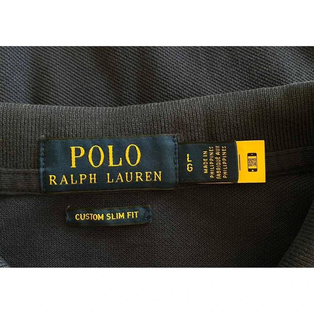 Polo Ralph Lauren Hawaiian Polo Shirt Large Blue Hibiscus Floral Custom Slim Fit